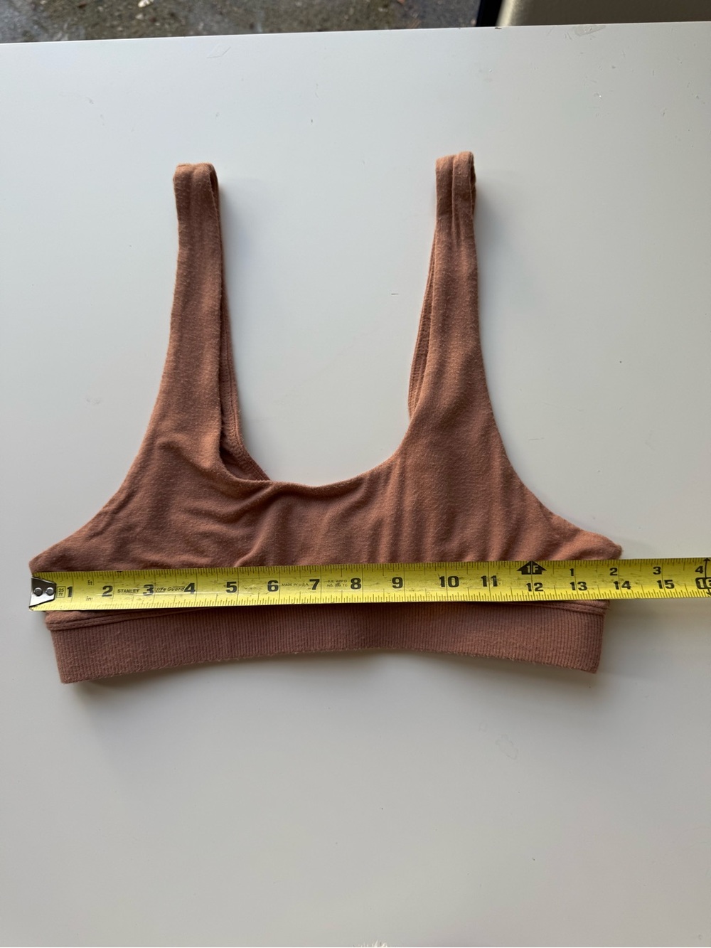 SKIMS Bamboo Bralette Bra Sleep Bra Sienna Brown size LARGE - Picture 4 of 8